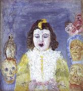 James Ensor The Girl with Masks Germany oil painting reproduction